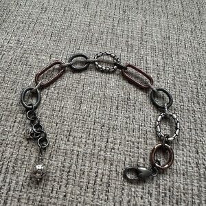 Brighton 3 tone link bracelet